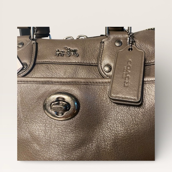 NWT Coach Rhyder 32 Satchel Smooth Leather – Mink - Picture 8 of 16